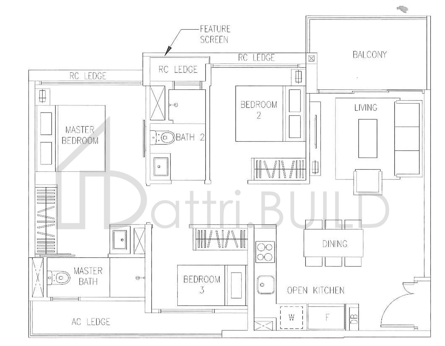 THE VISIONAIRE C1 floorplan (watermarked)