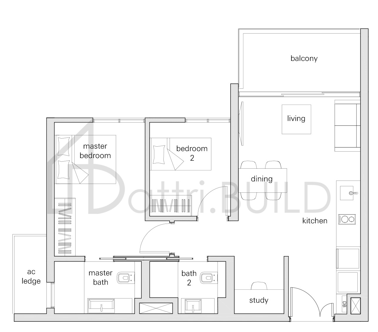 THE PANORAMA 2Sc floorplan (watermarked)