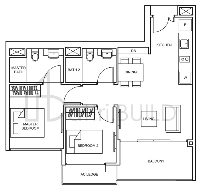 THE GLADES B7 floorplan (watermarked)