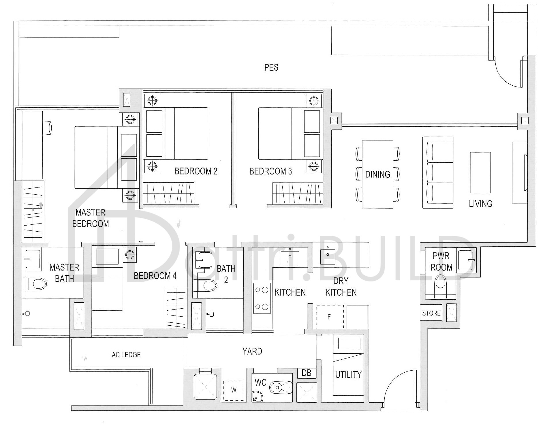 THE TOPIARY E4-G floorplan (watermarked)