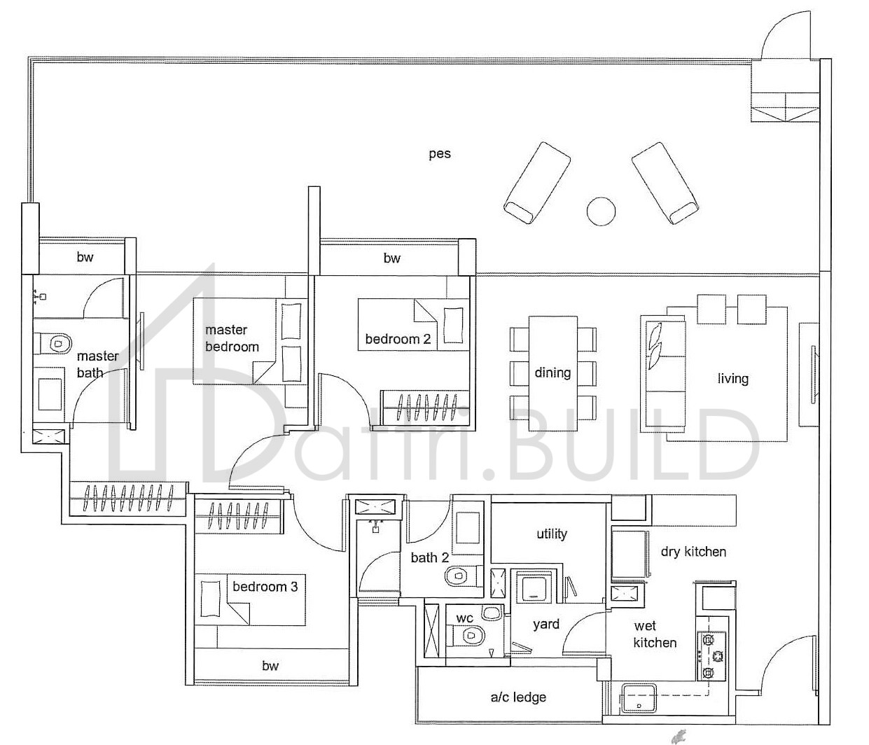 HUNDRED TREES C1-p floorplan (watermarked)