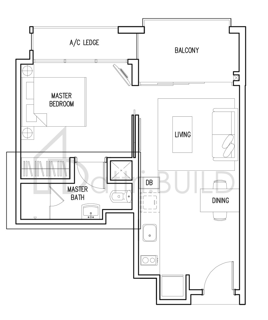 THE MILTONIA RESIDENCES A1 floorplan (watermarked)