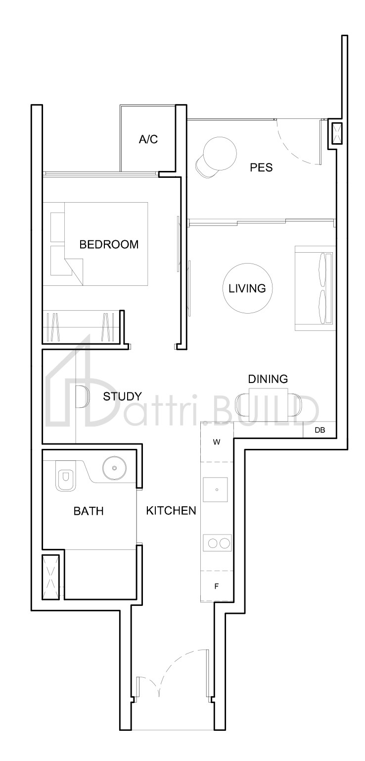 HIGH PARK RESIDENCES 1S4-P floorplan (watermarked)