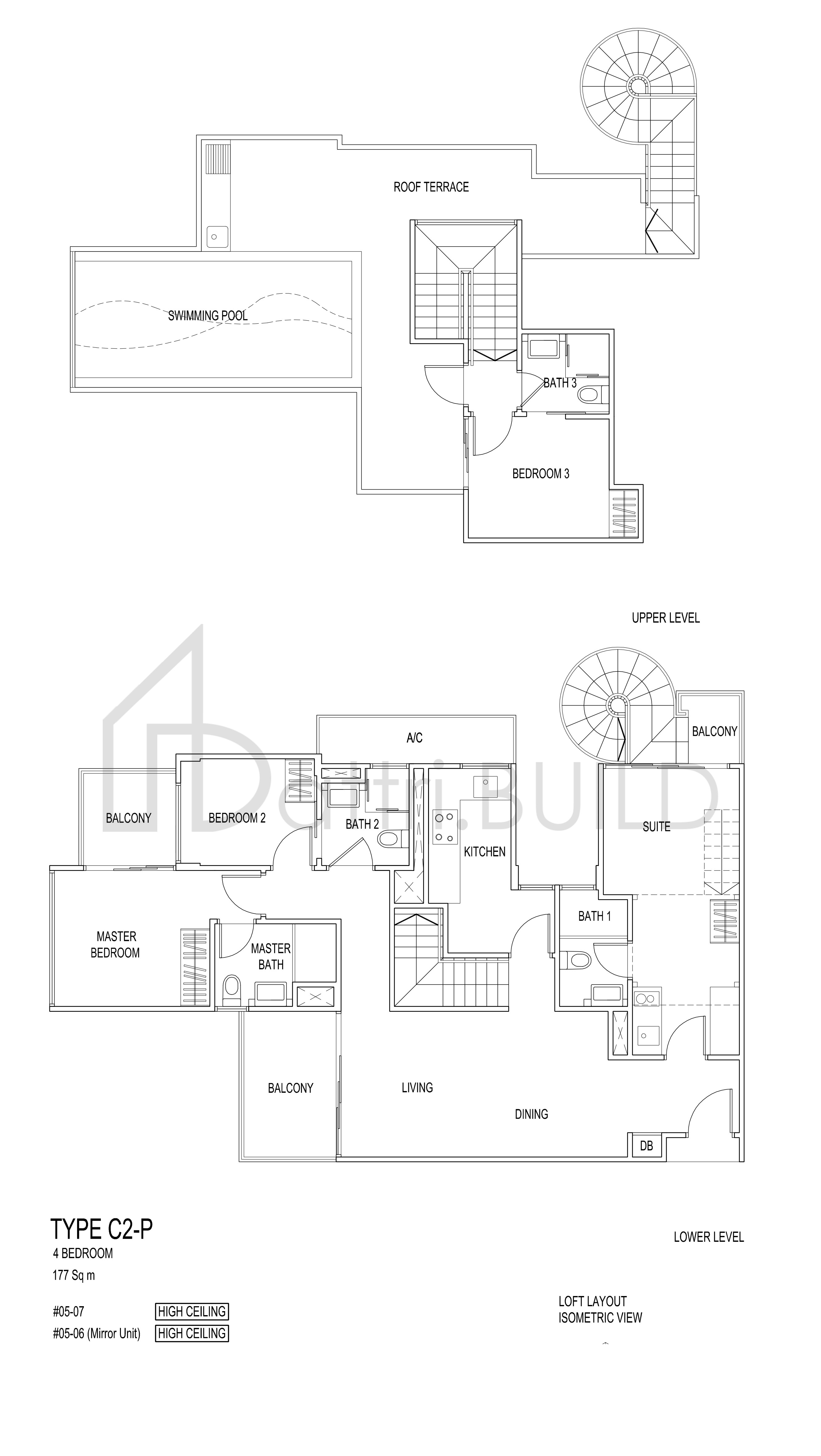 JADE RESIDENCES C2-P floorplan (watermarked)
