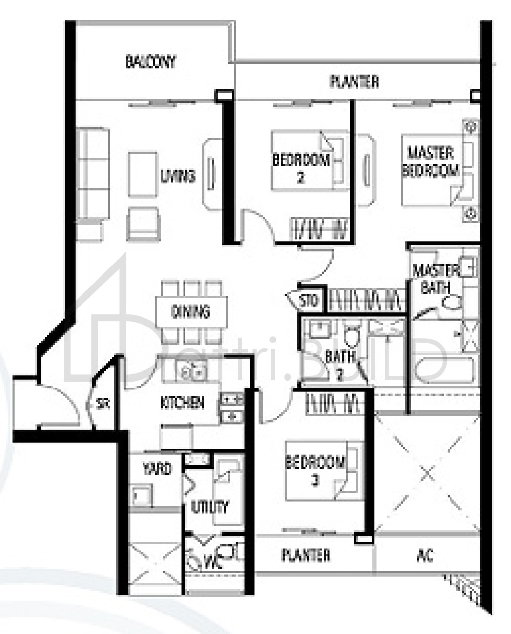 TRIBECA C floorplan (watermarked)