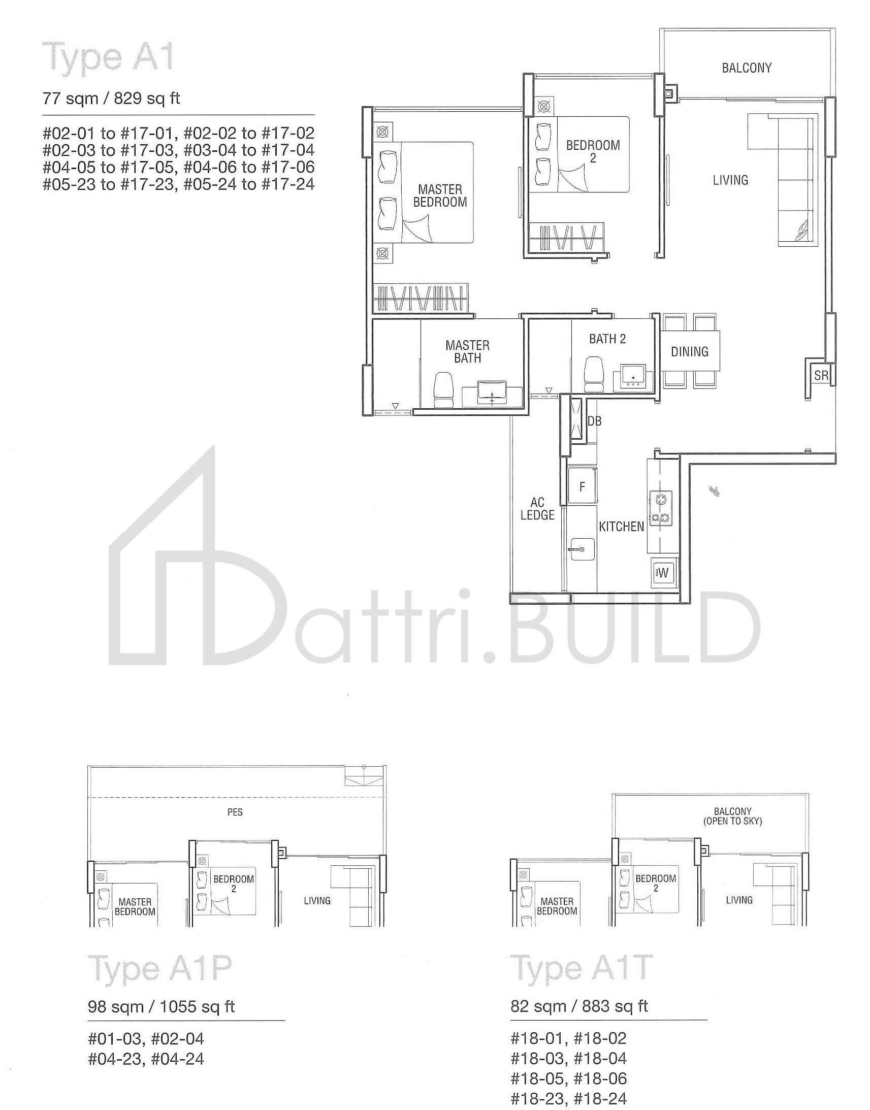 ESPARINA RESIDENCES A1P floorplan (watermarked)