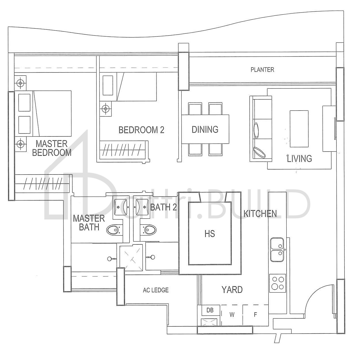 DOUBLE BAY RESIDENCES B1b floorplan (watermarked)