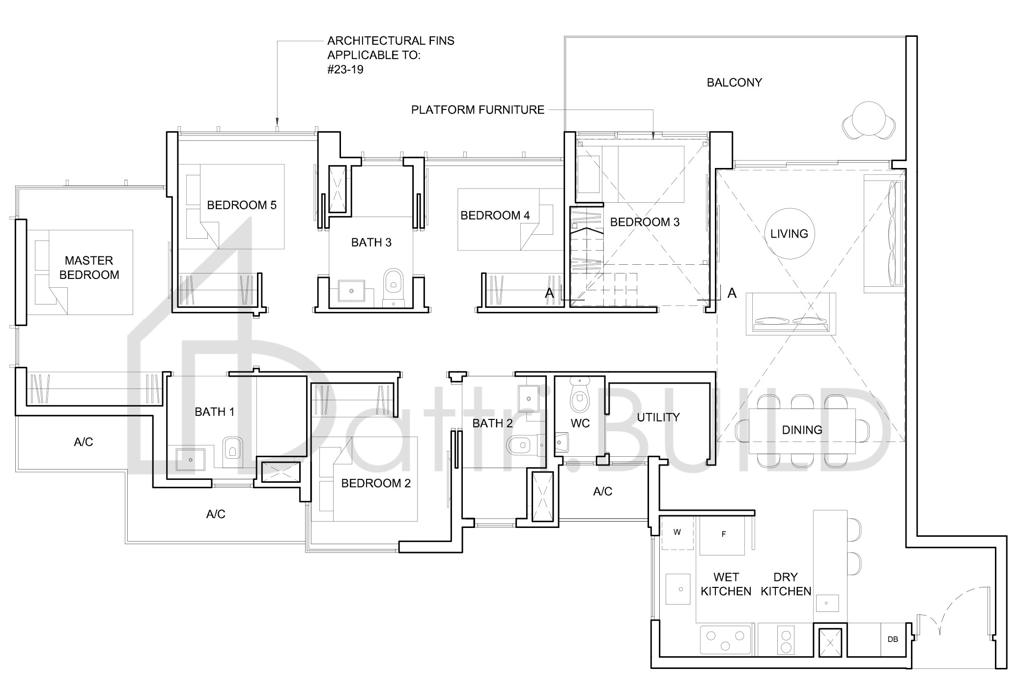 HIGH PARK RESIDENCES 5A-PH floorplan (watermarked)