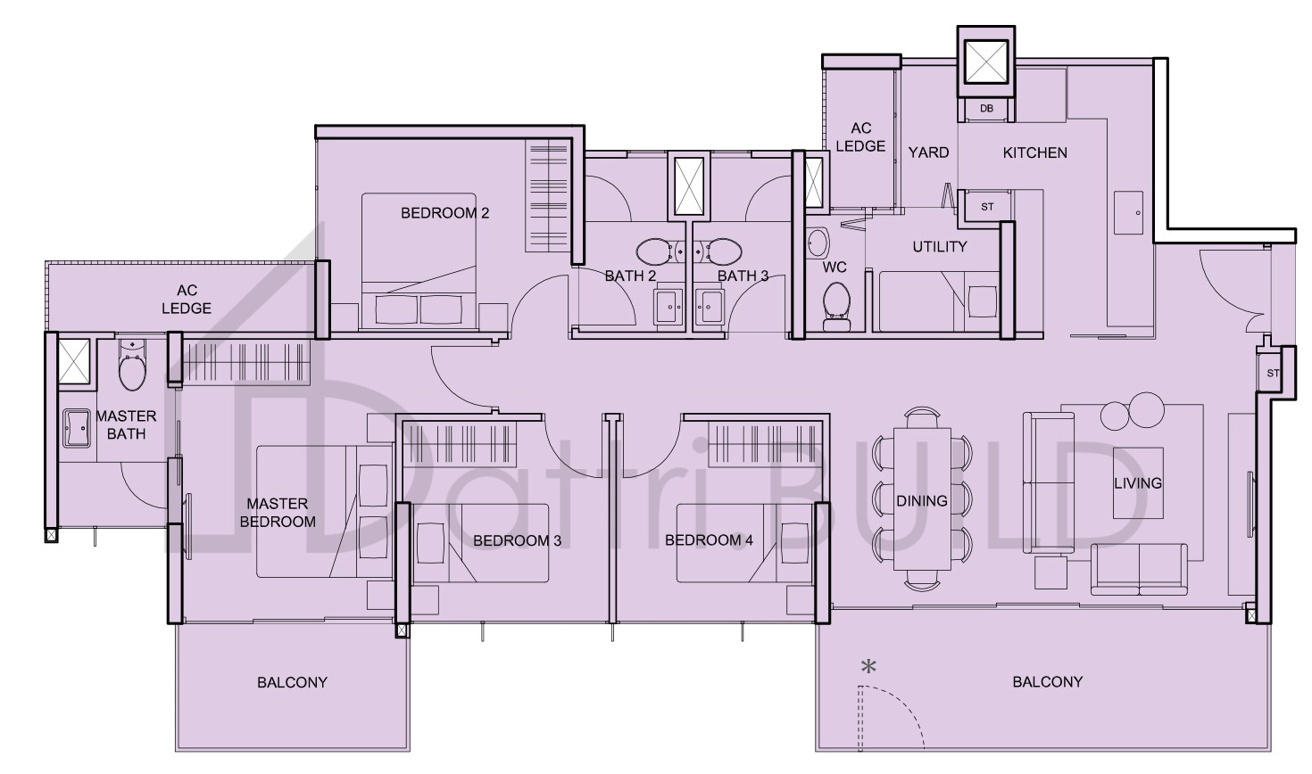 THE TEMBUSU D1a floorplan (watermarked)