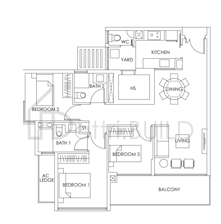 BEDOK RESIDENCES C1b floorplan (watermarked)