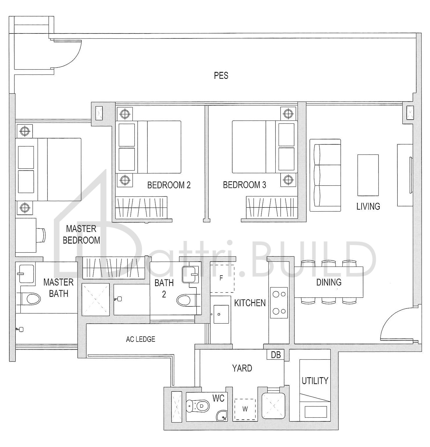 THE TOPIARY C2-G1 floorplan (watermarked)