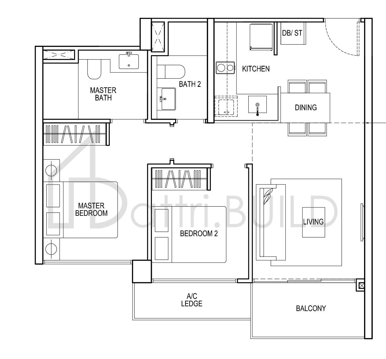 RIVERTREES RESIDENCES B2 floorplan (watermarked)