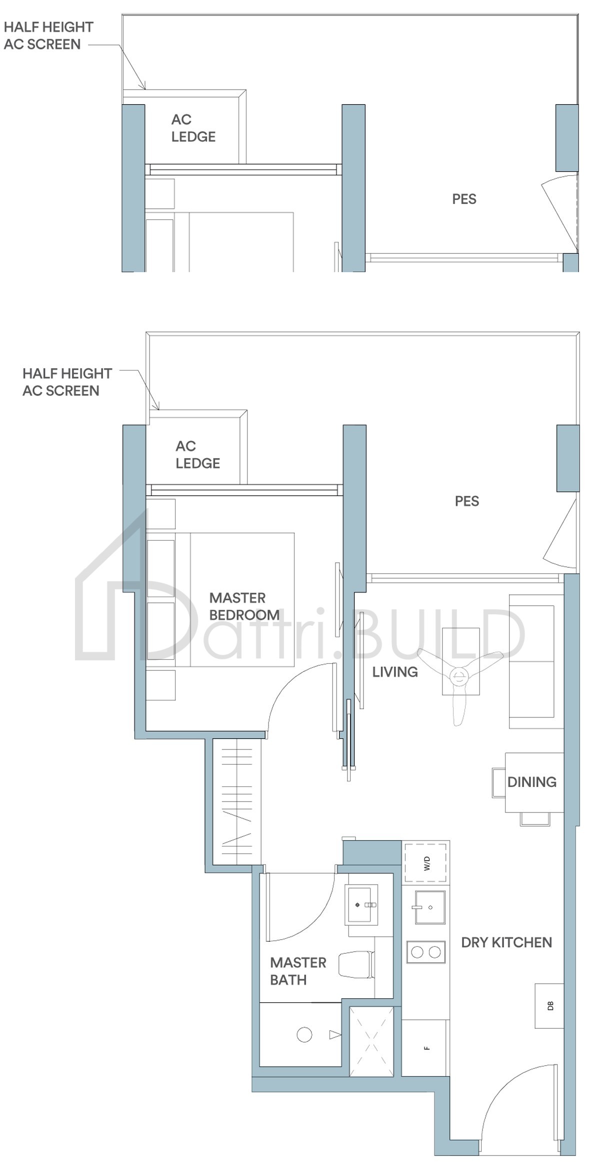 PARK PLACE RESIDENCES AT PLQ A2Pc floorplan (watermarked)