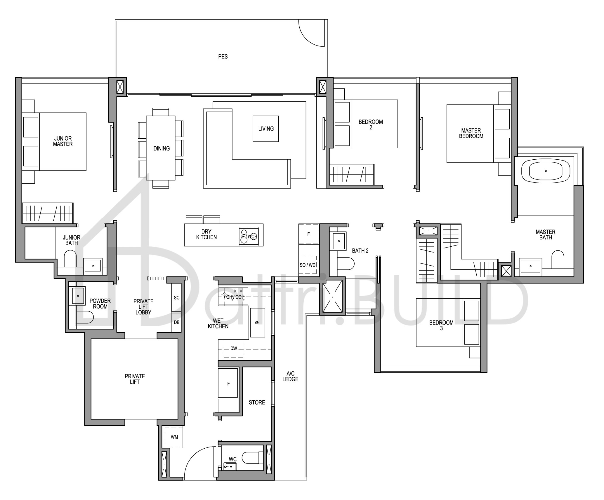 MARTIN MODERN D1-G(PL) floorplan (watermarked)