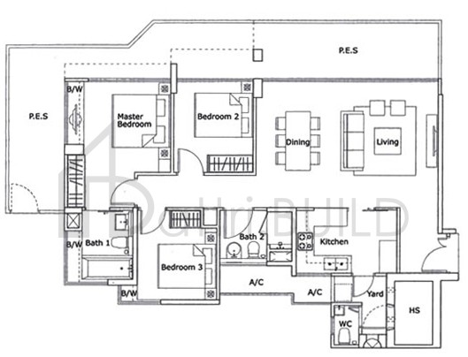 KOVAN RESIDENCES C5p floorplan (watermarked)