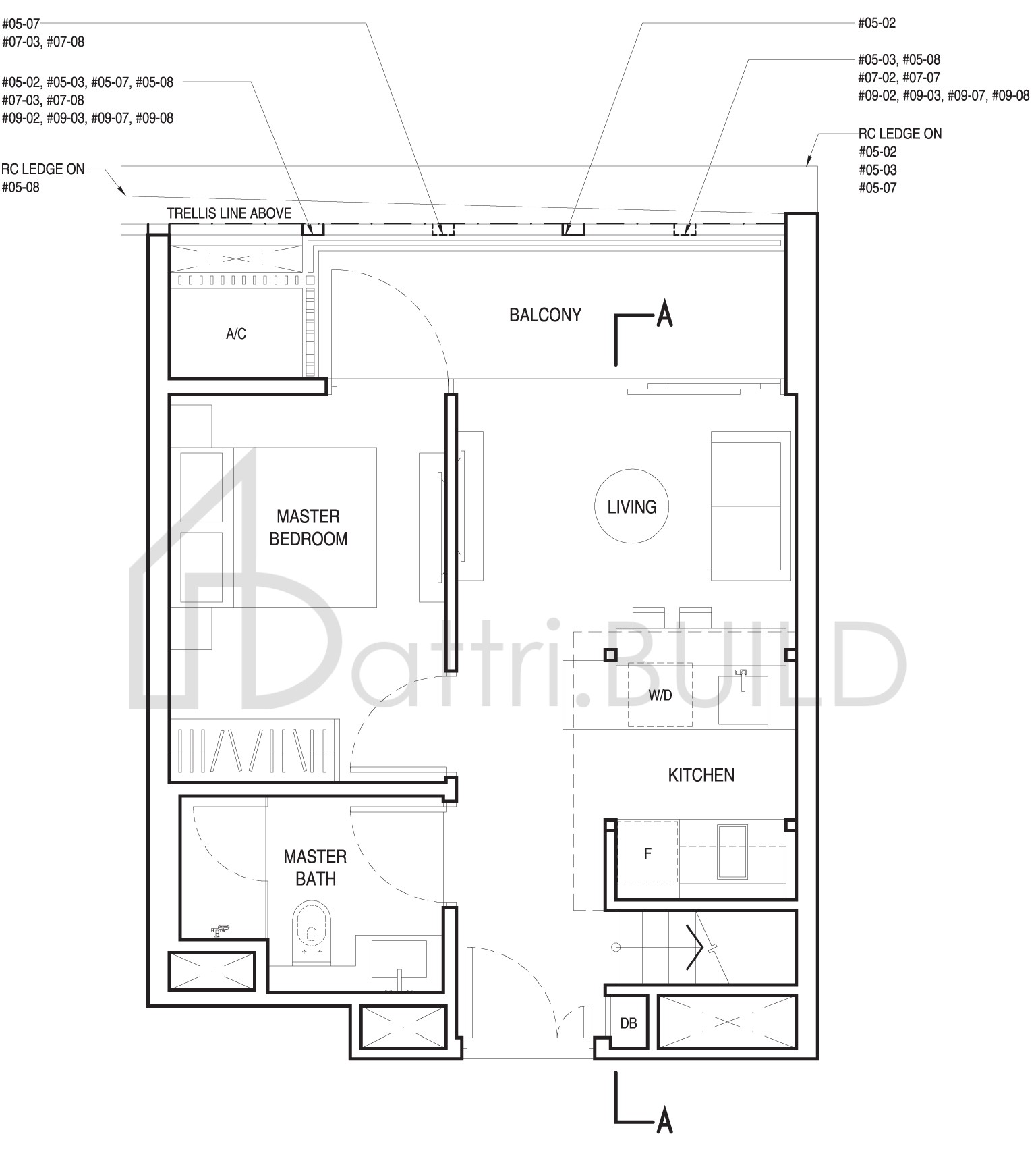 UP@ROBERTSON QUAY A2b floorplan (watermarked)