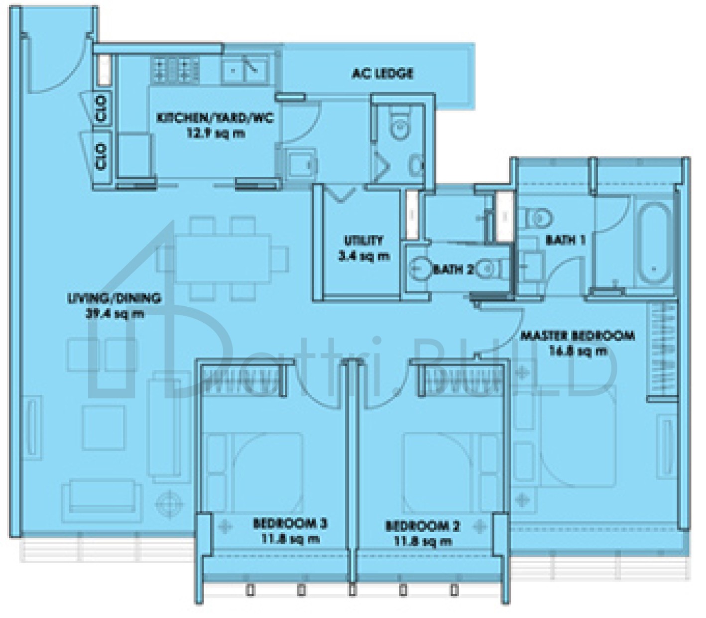 CITY SQUARE RESIDENCES C1c floorplan (watermarked)