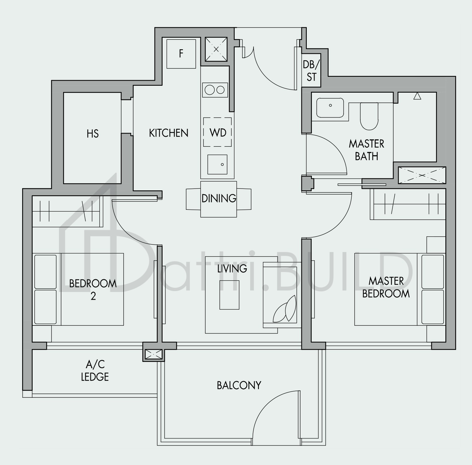 THE TRE VER B4P floorplan (watermarked)