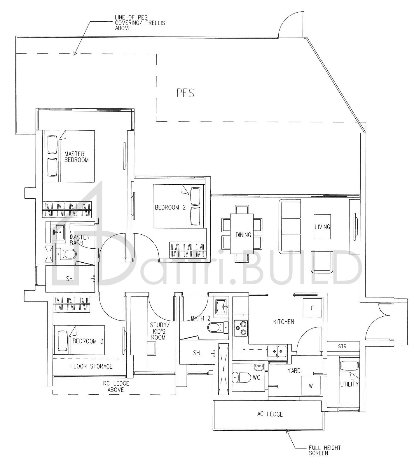 H2O RESIDENCES E1( PES) floorplan (watermarked)