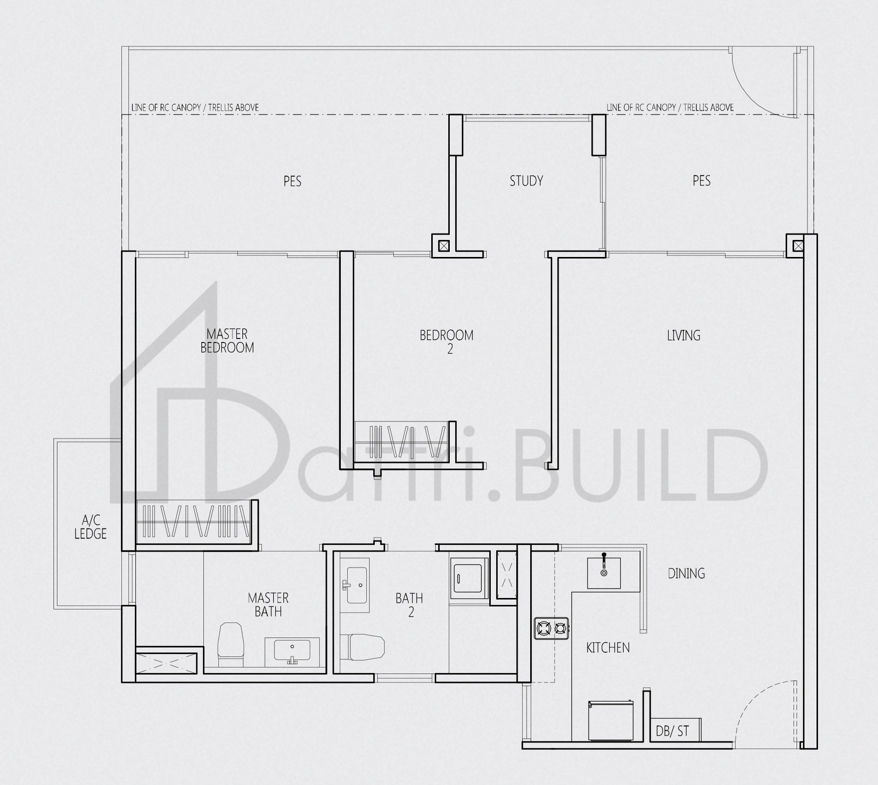Q BAY RESIDENCES BSp floorplan (watermarked)