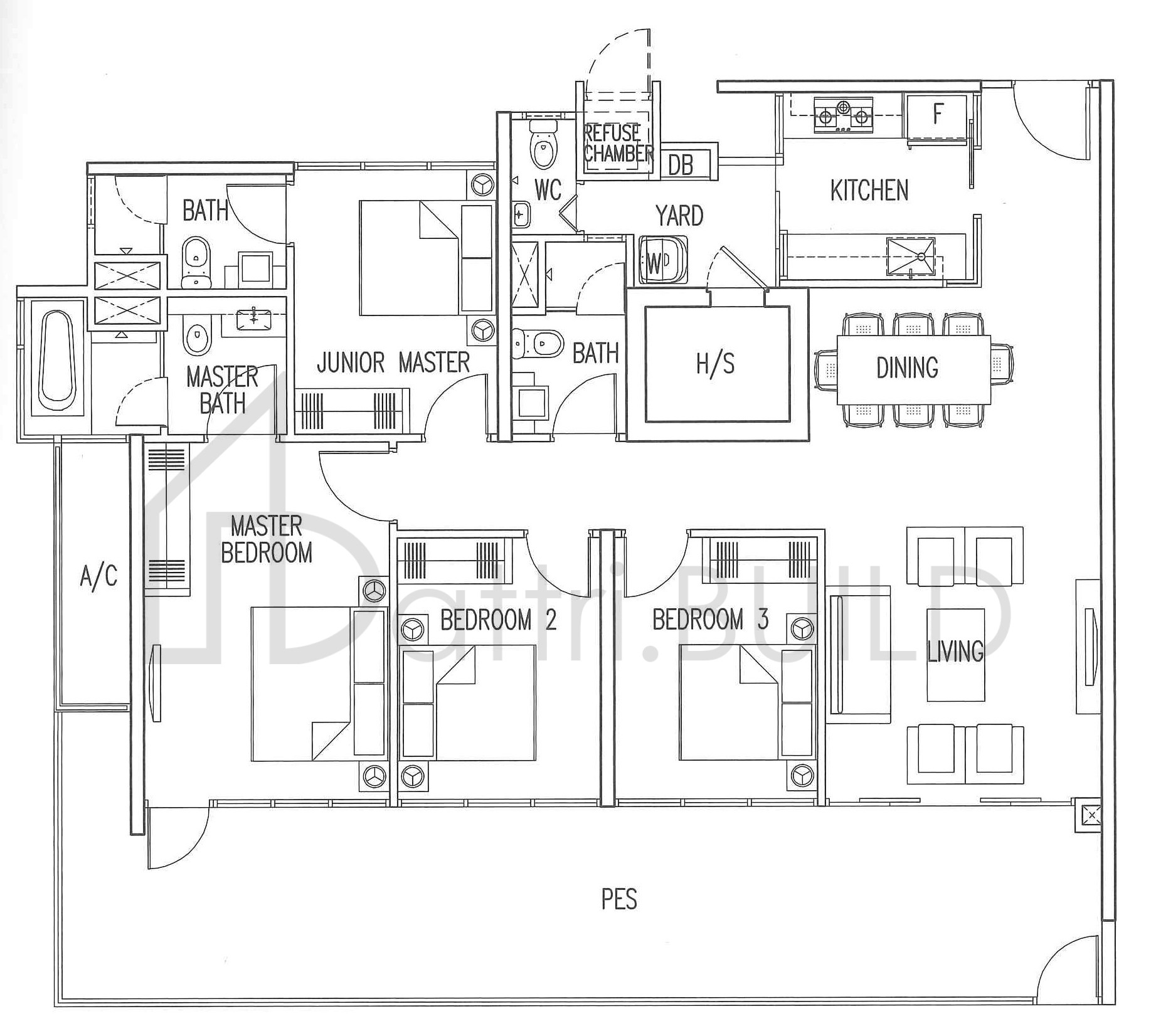 MY MANHATTAN D2-G floorplan (watermarked)