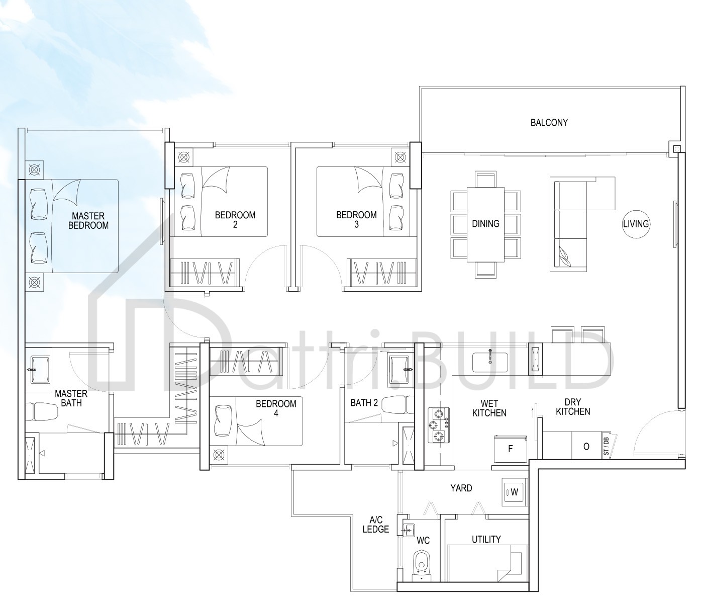 THE RAINFOREST C1 floorplan (watermarked)