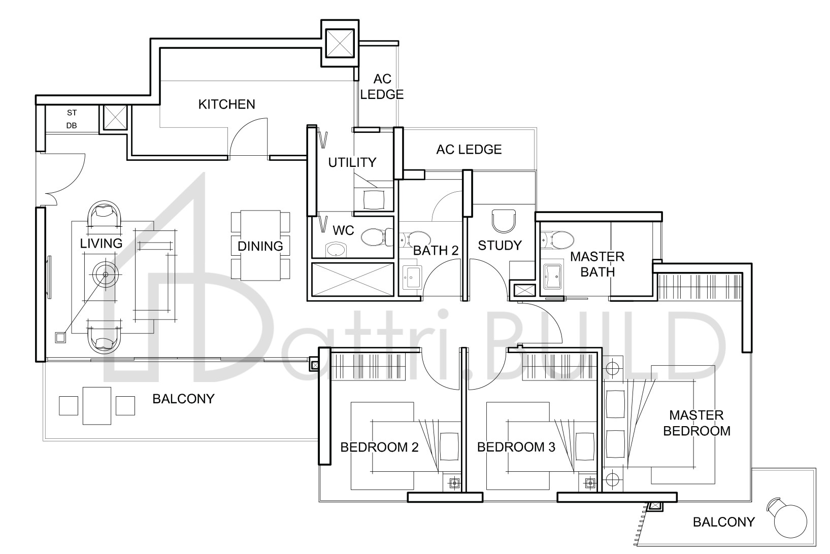 FORESQUE RESIDENCES C4 floorplan (watermarked)