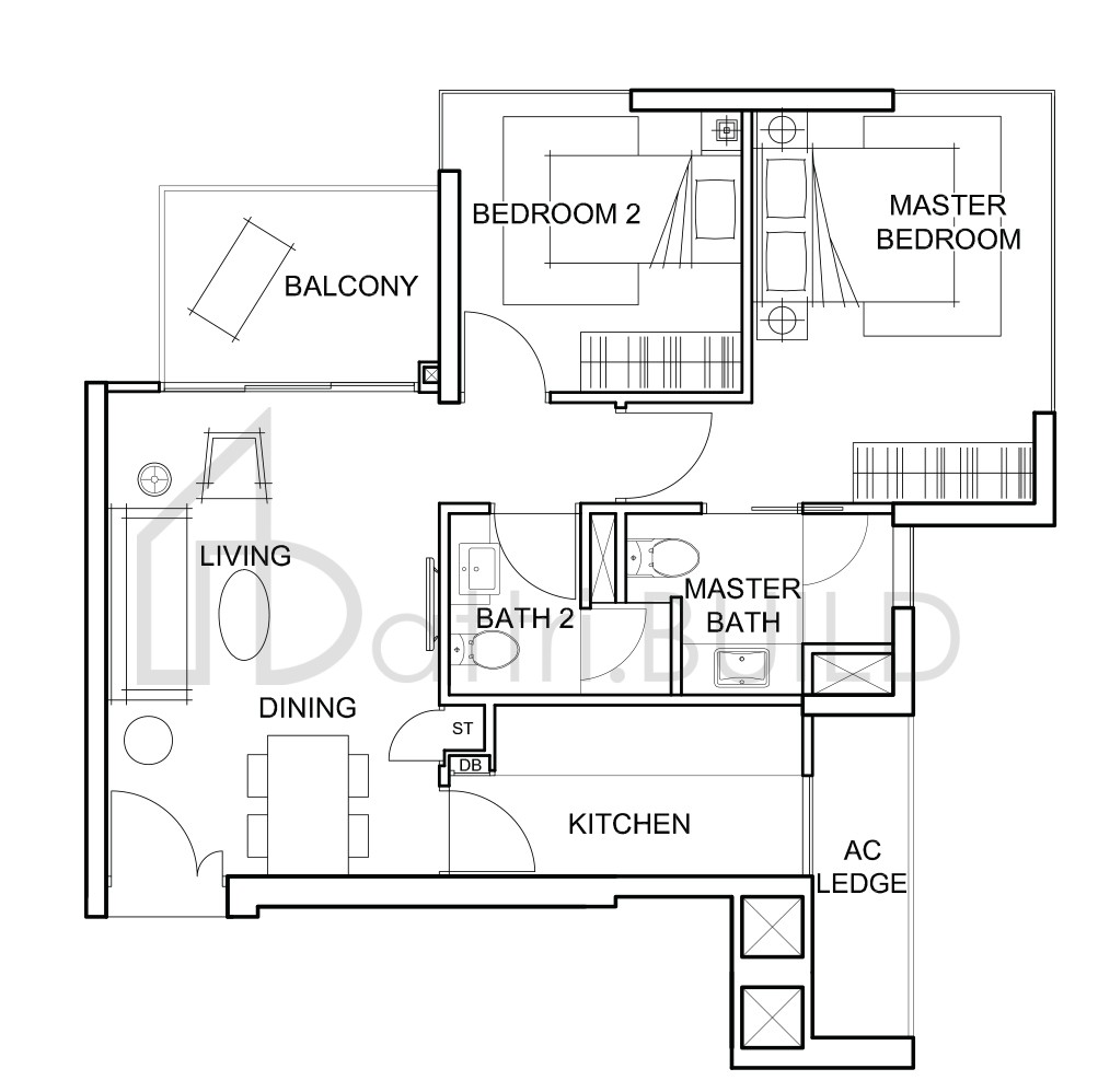 FORESQUE RESIDENCES B3 floorplan (watermarked)