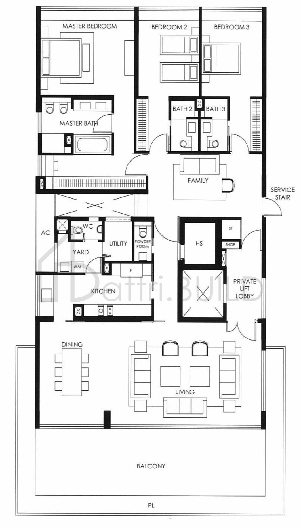 THE NASSIM B7 floorplan (watermarked)