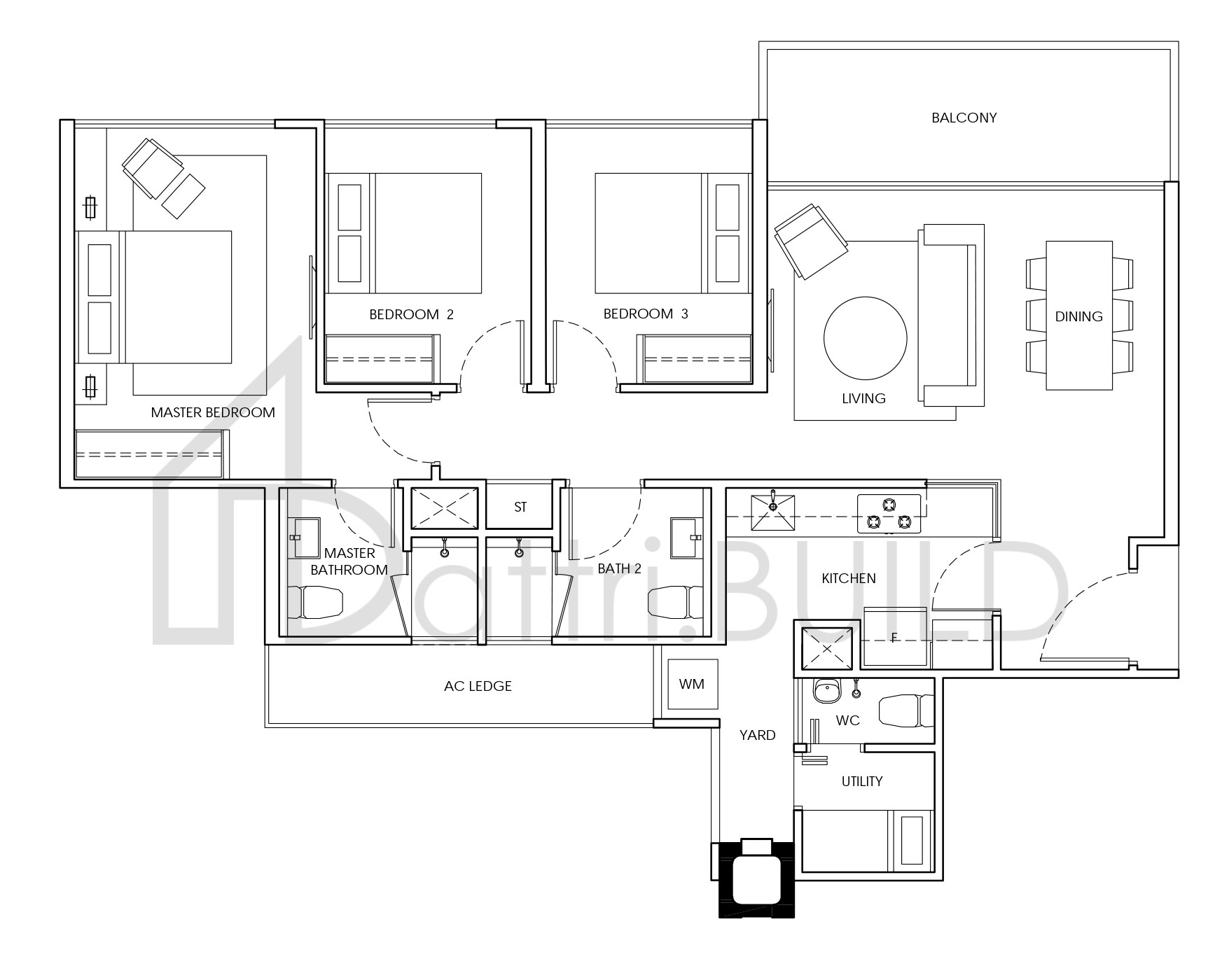 WATERWOODS B1 floorplan (watermarked)
