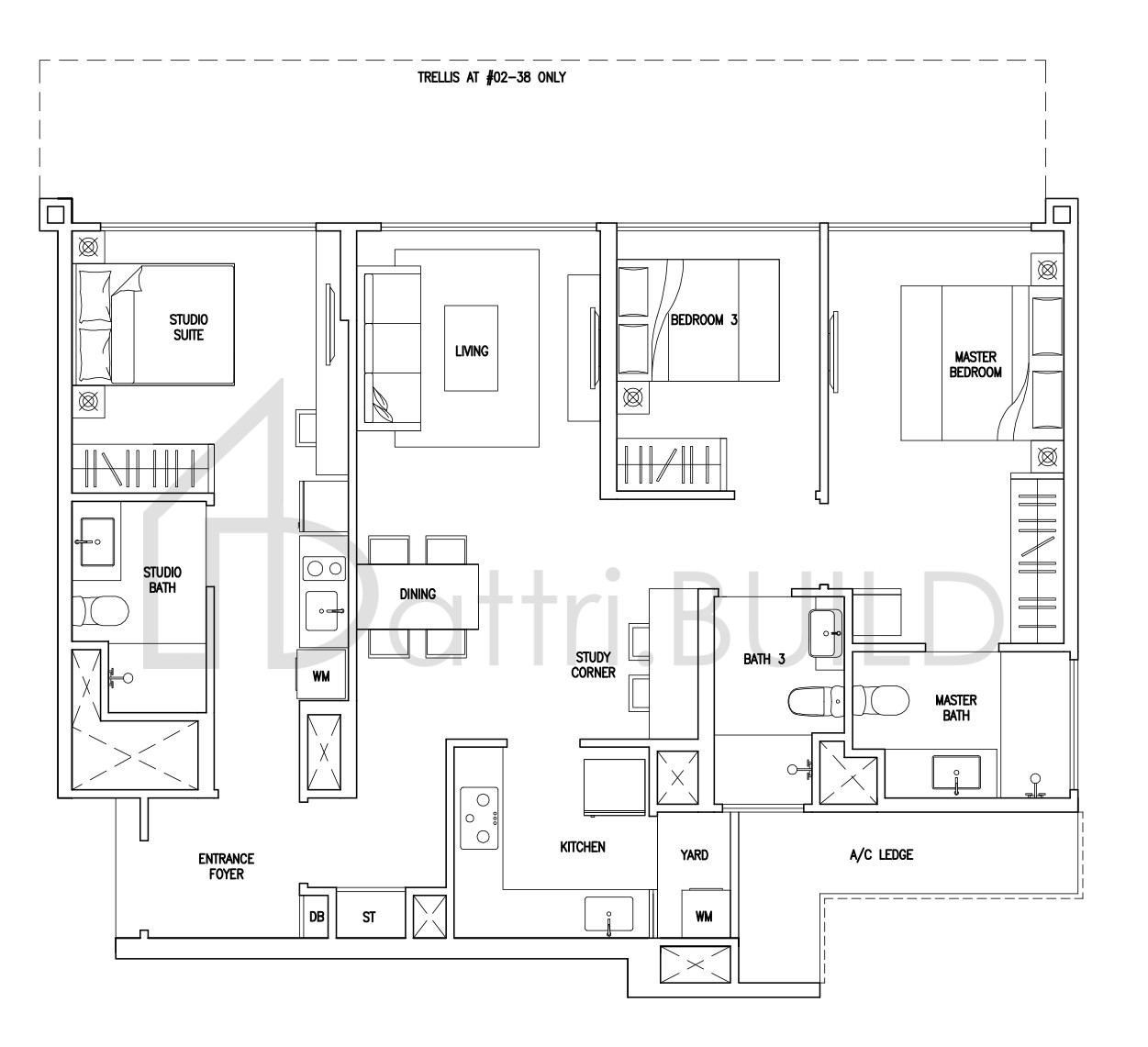 CITYLIFE@TAMPINES E2a floorplan (watermarked)