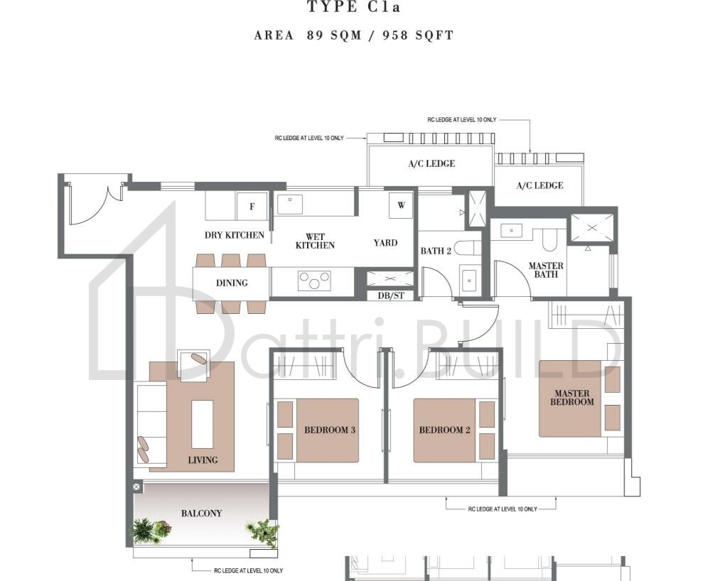 BOTANIQUE AT BARTLEY C1a floorplan (watermarked)
