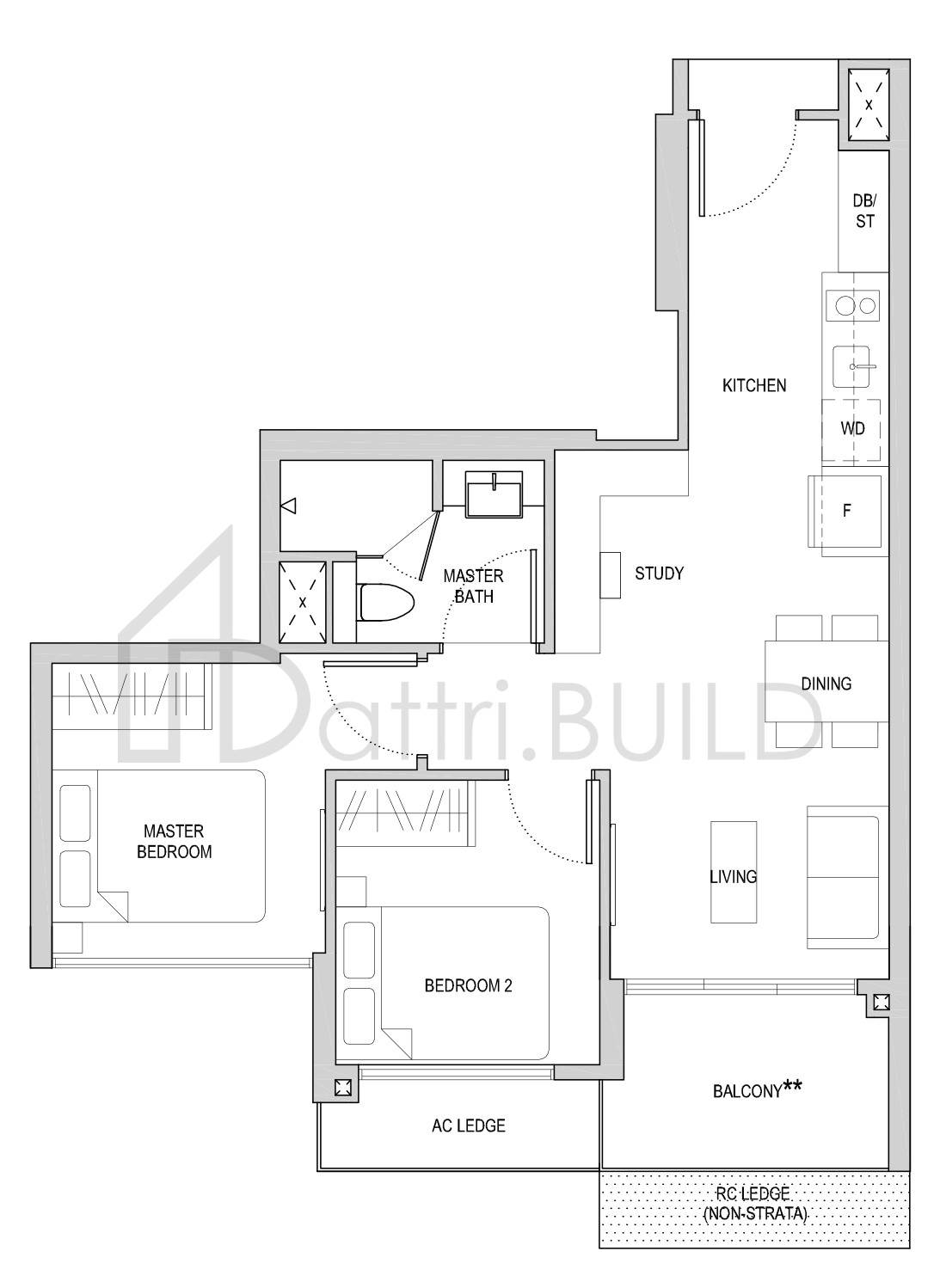 AFFINITY AT SERANGOON BS1 floorplan (watermarked)
