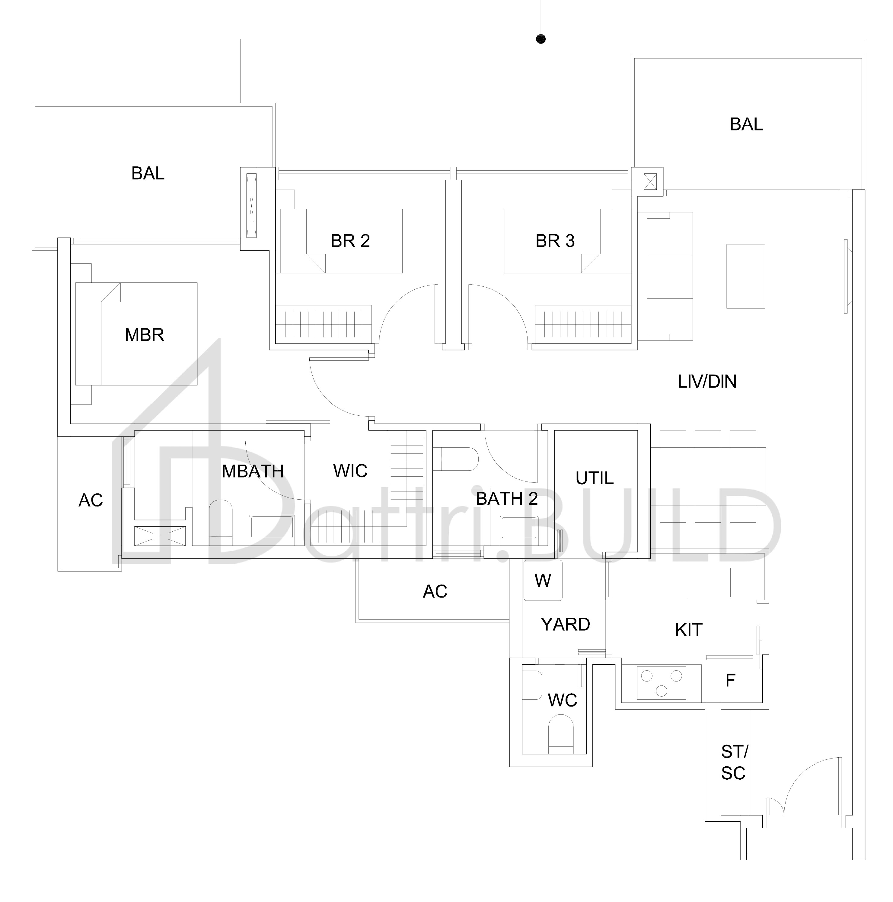 SKY VUE Ca2(M)(3-br) floorplan (watermarked)