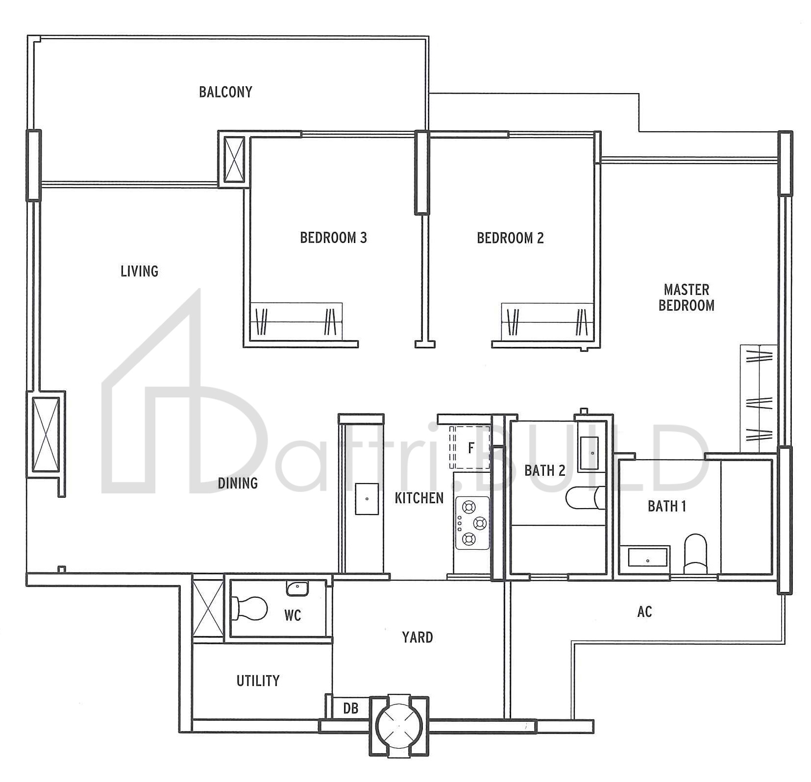 TREASURE CREST B2 floorplan (watermarked)
