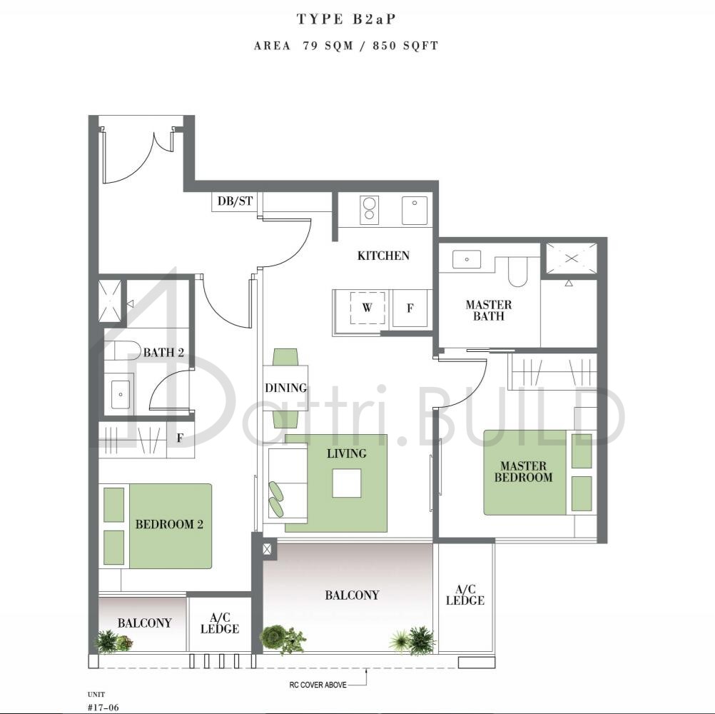BOTANIQUE AT BARTLEY B2aP floorplan (watermarked)