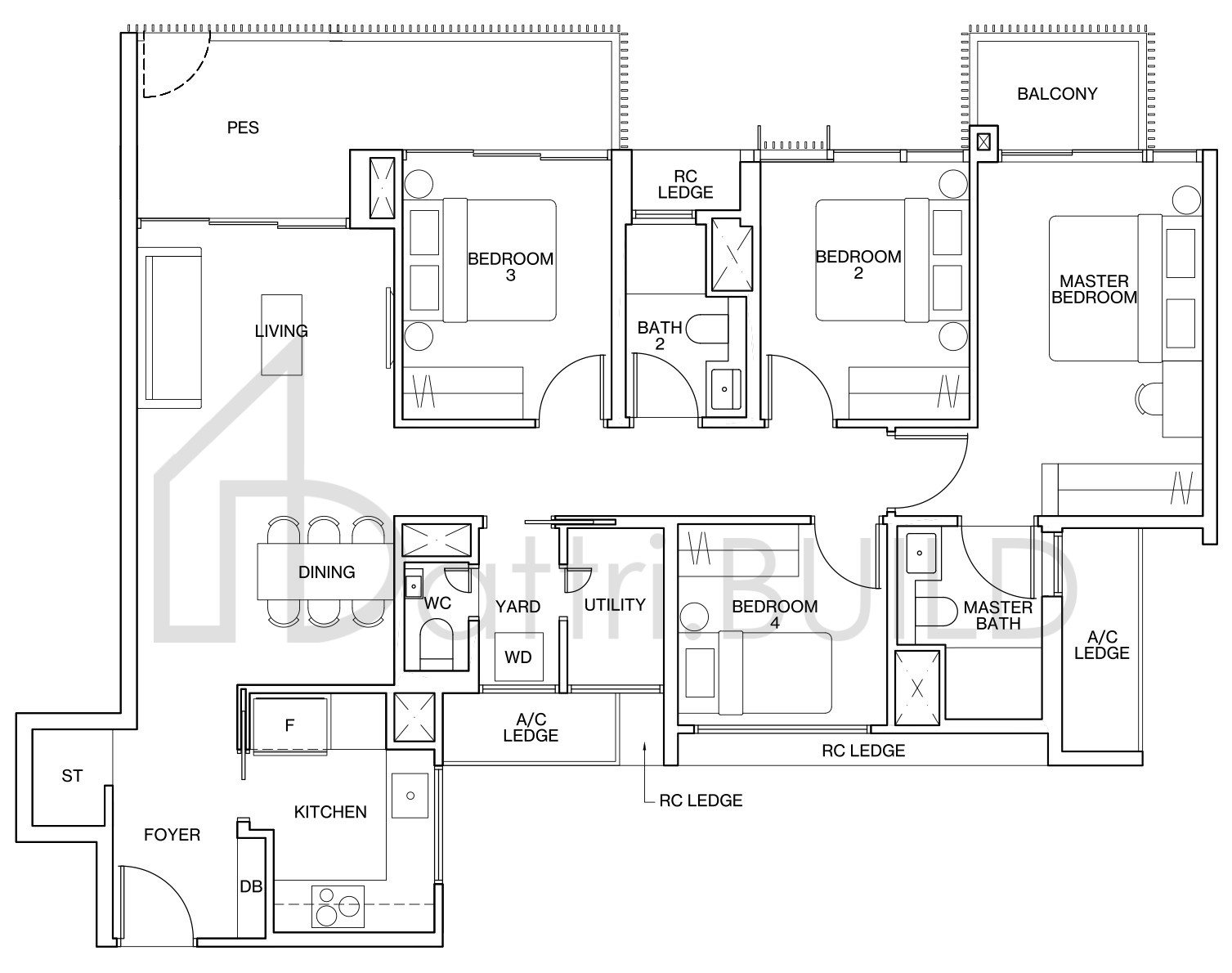 KI RESIDENCES AT BROOKVALE D1-G floorplan (watermarked)
