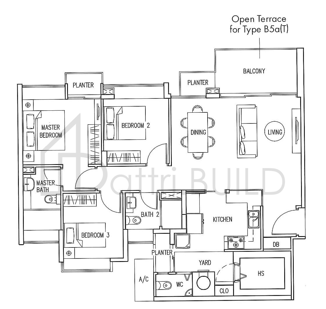 THE INFINITI B5a floorplan (watermarked)