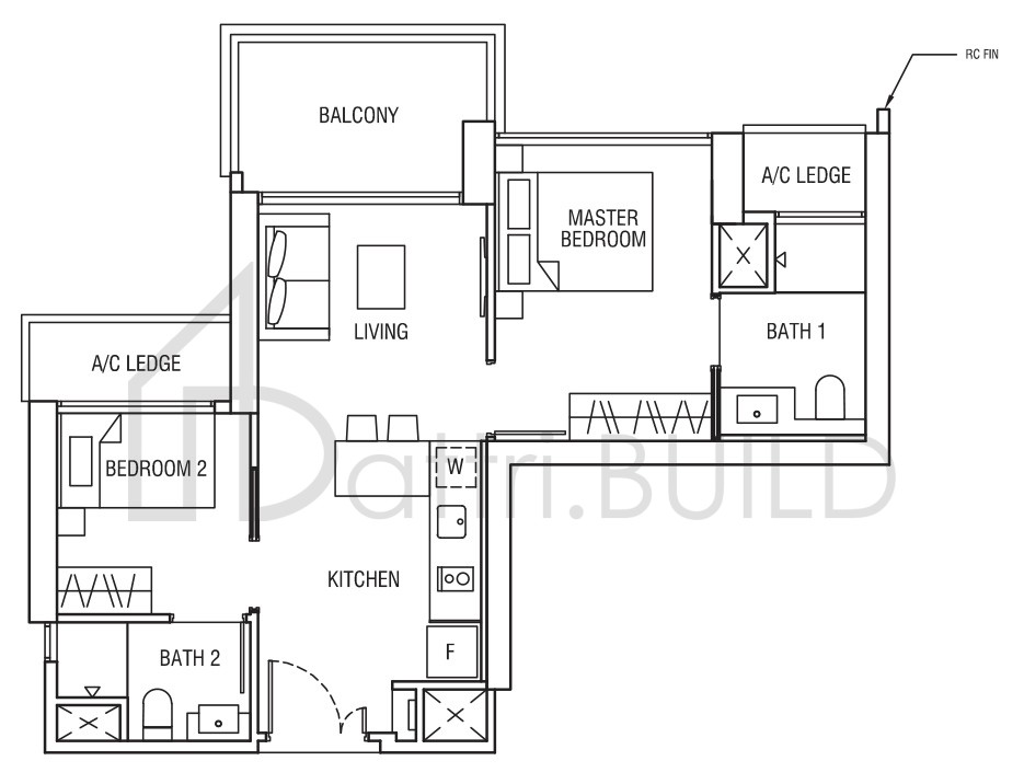 ALEX RESIDENCES B2a floorplan (watermarked)