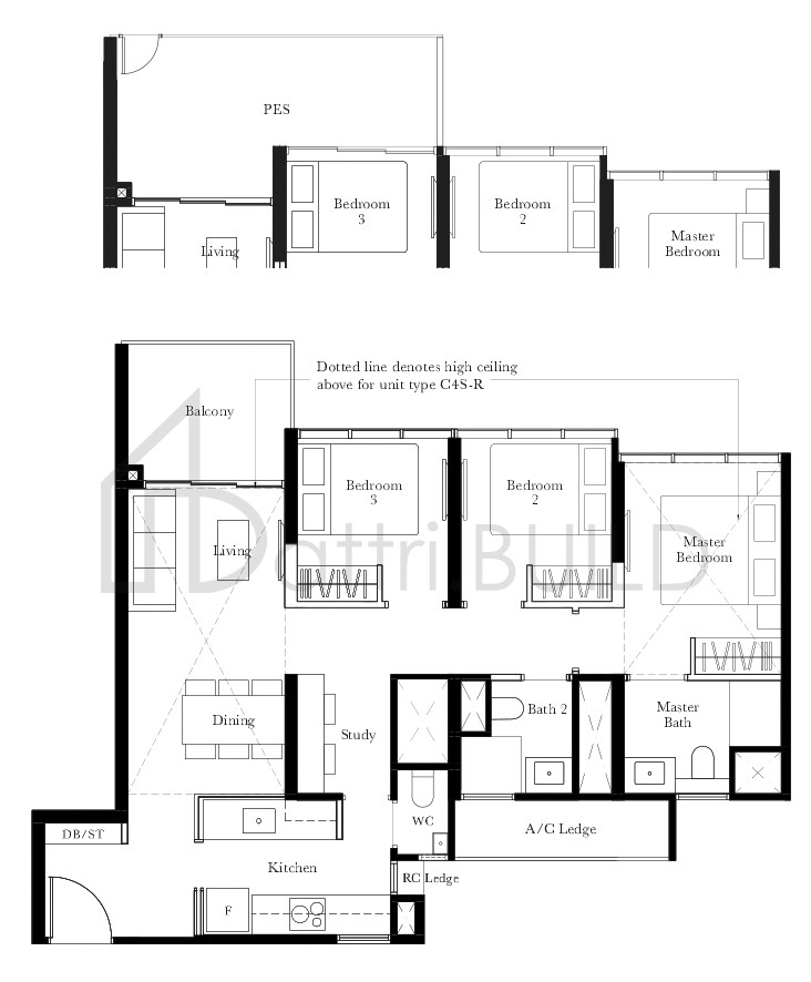 THE GARDEN RESIDENCES C4S-P floorplan (watermarked)