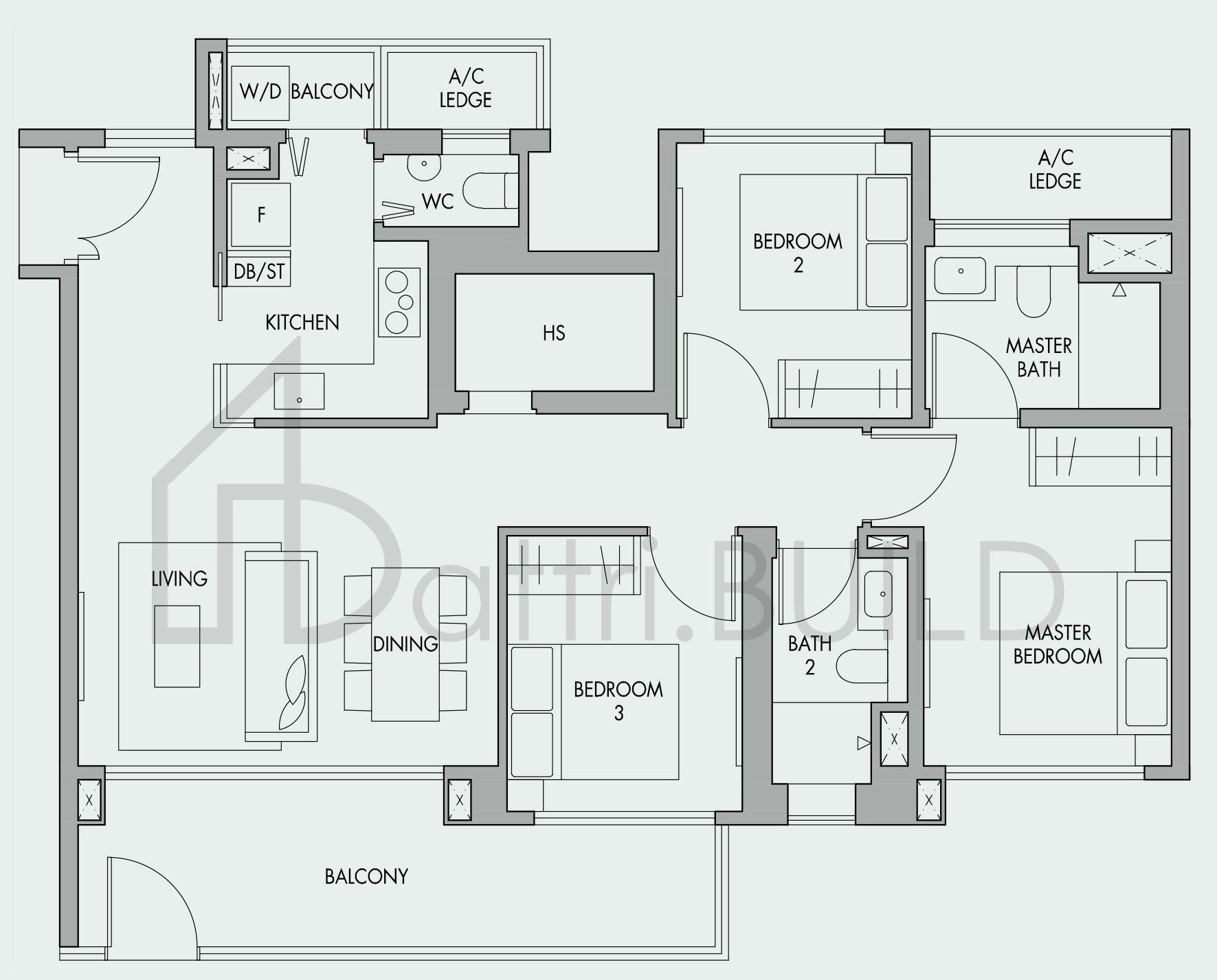THE TRE VER C6P floorplan (watermarked)