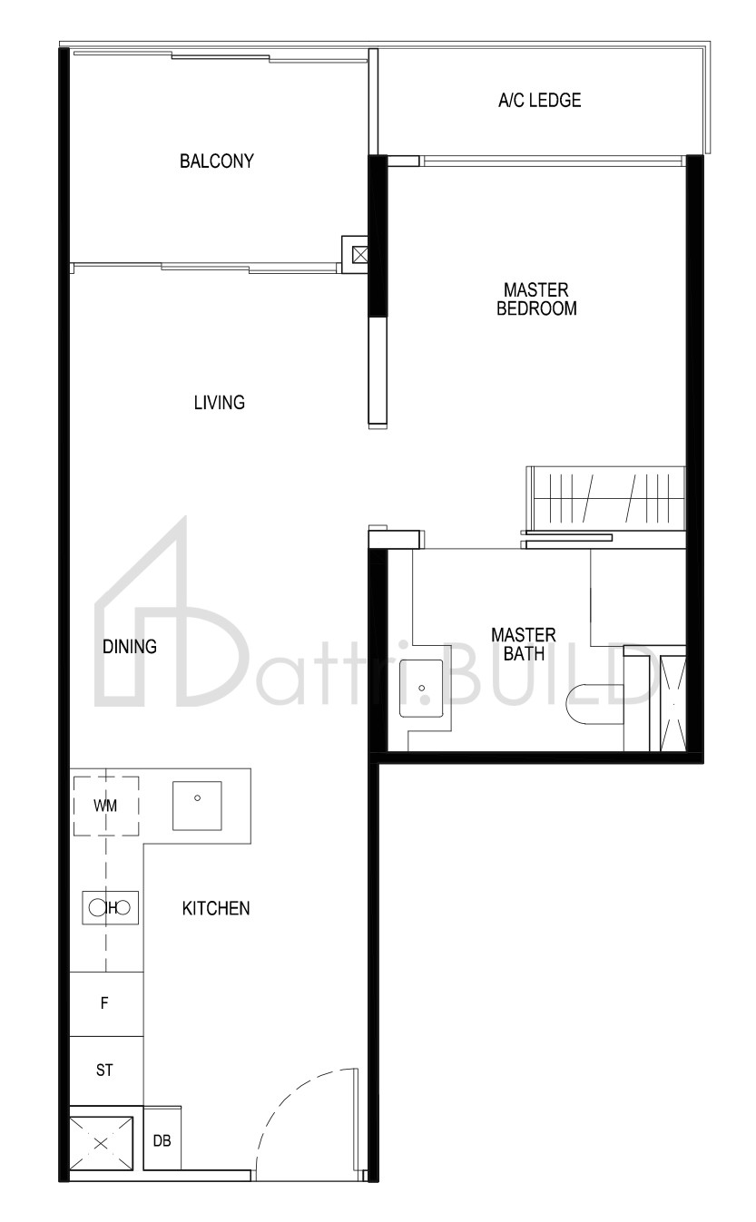 DAINTREE RESIDENCE A1a floorplan (watermarked)
