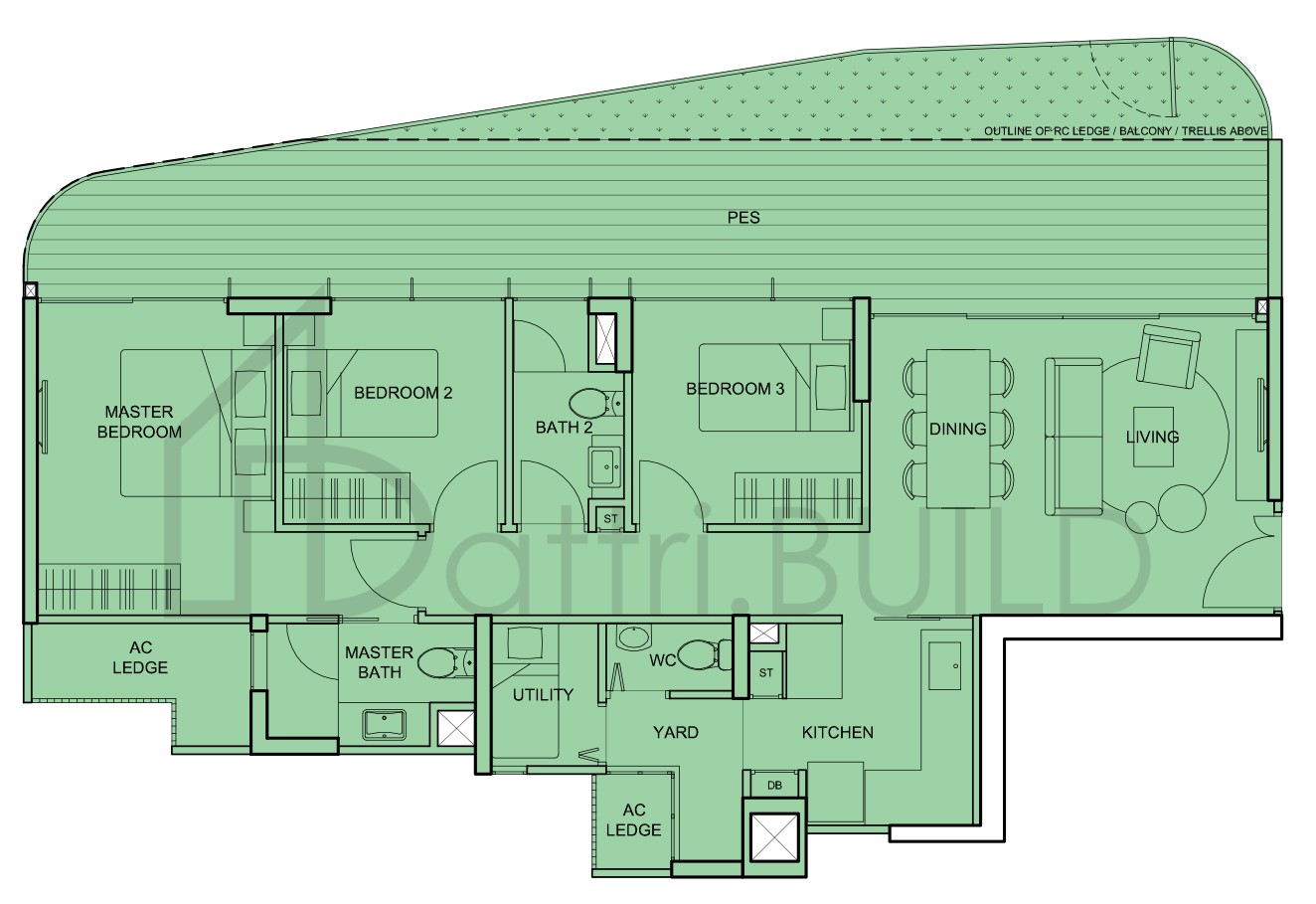 THE TEMBUSU C2(p) floorplan (watermarked)
