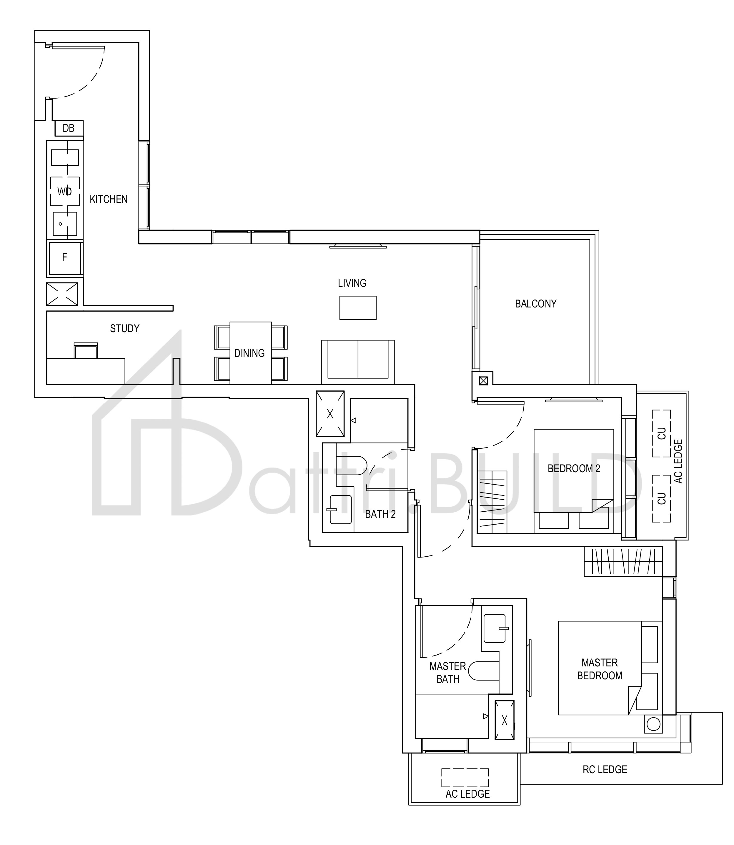 ONE BERNAM BS4 floorplan (watermarked)