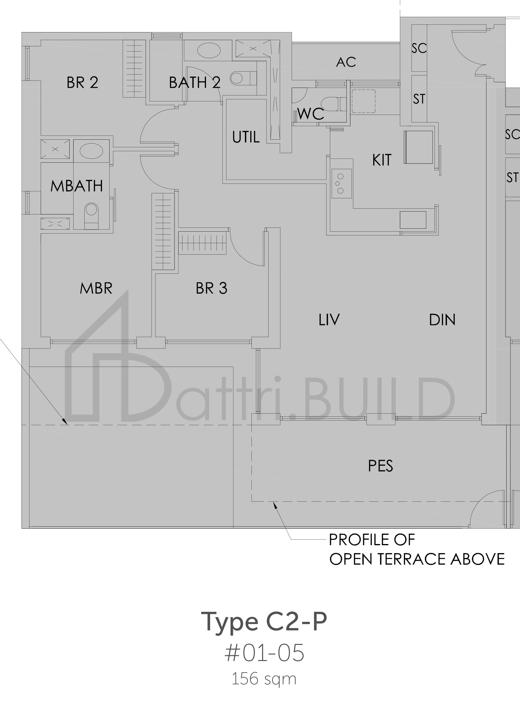 SKY HABITAT C2-P(156) floorplan (watermarked)