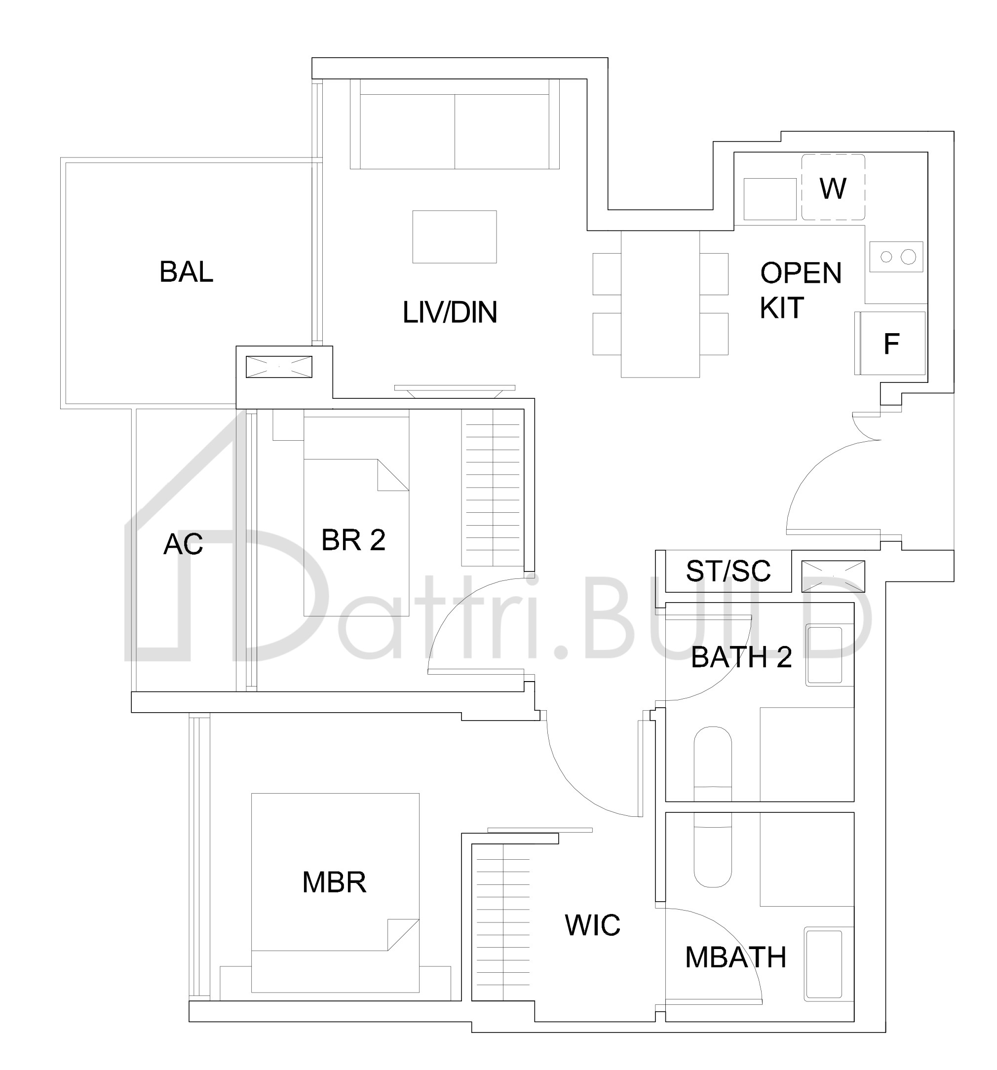 SKY VUE B1a2(2-br) floorplan (watermarked)