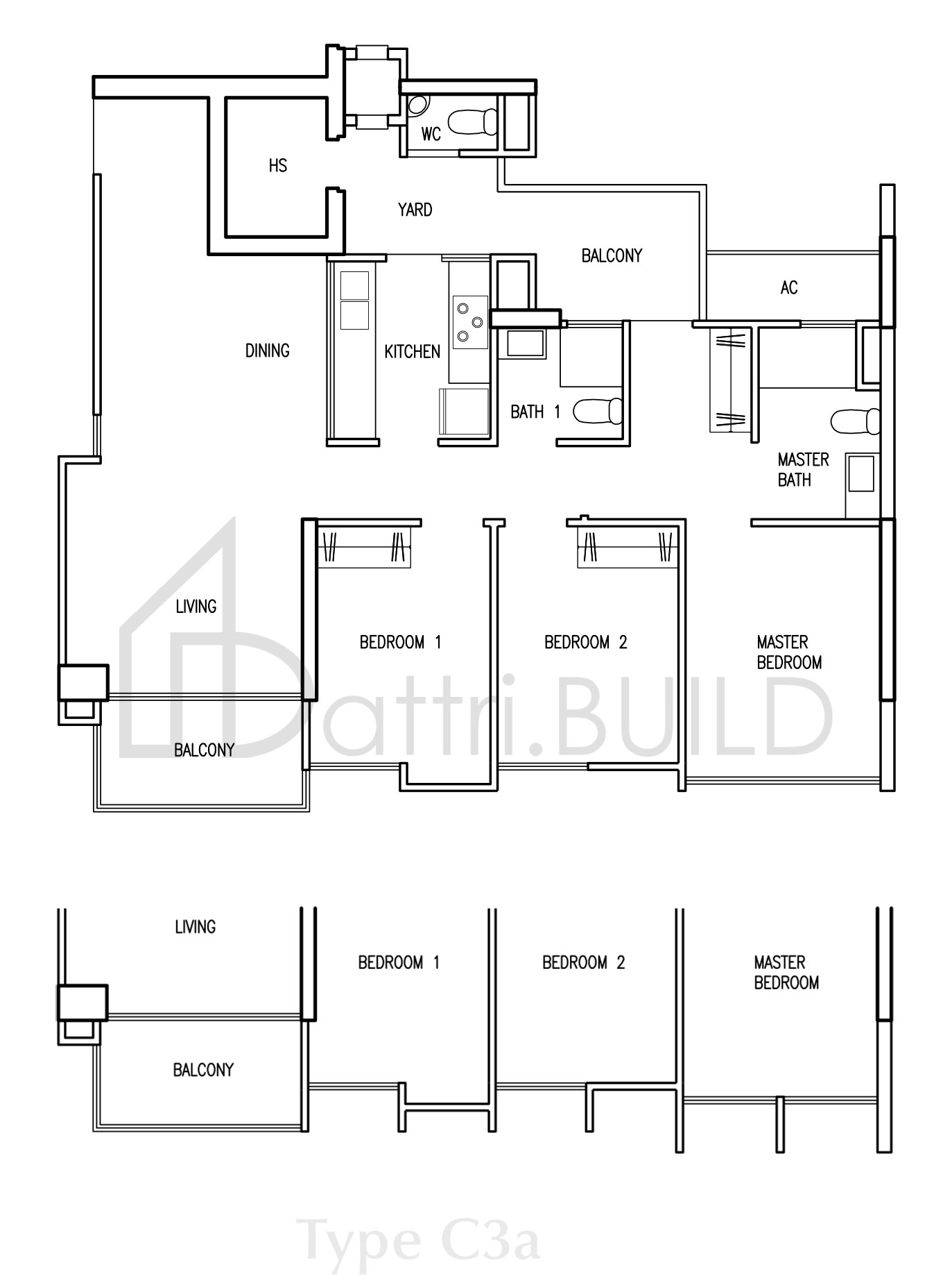 PARC VERA C3a floorplan (watermarked)