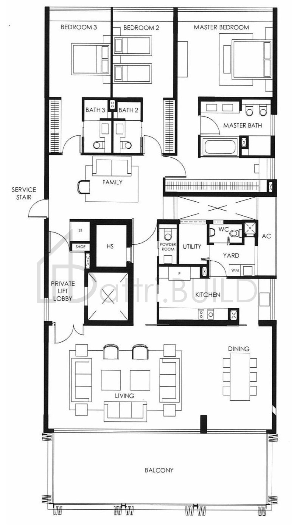THE NASSIM B1(M) floorplan (watermarked)