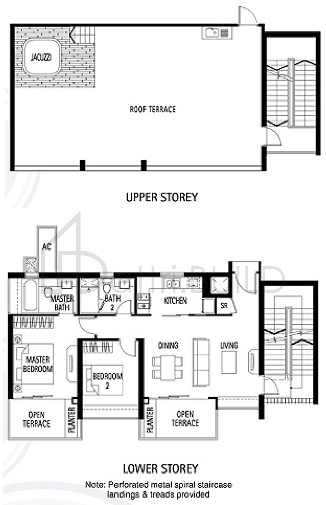 TRIBECA B1 floorplan (watermarked)