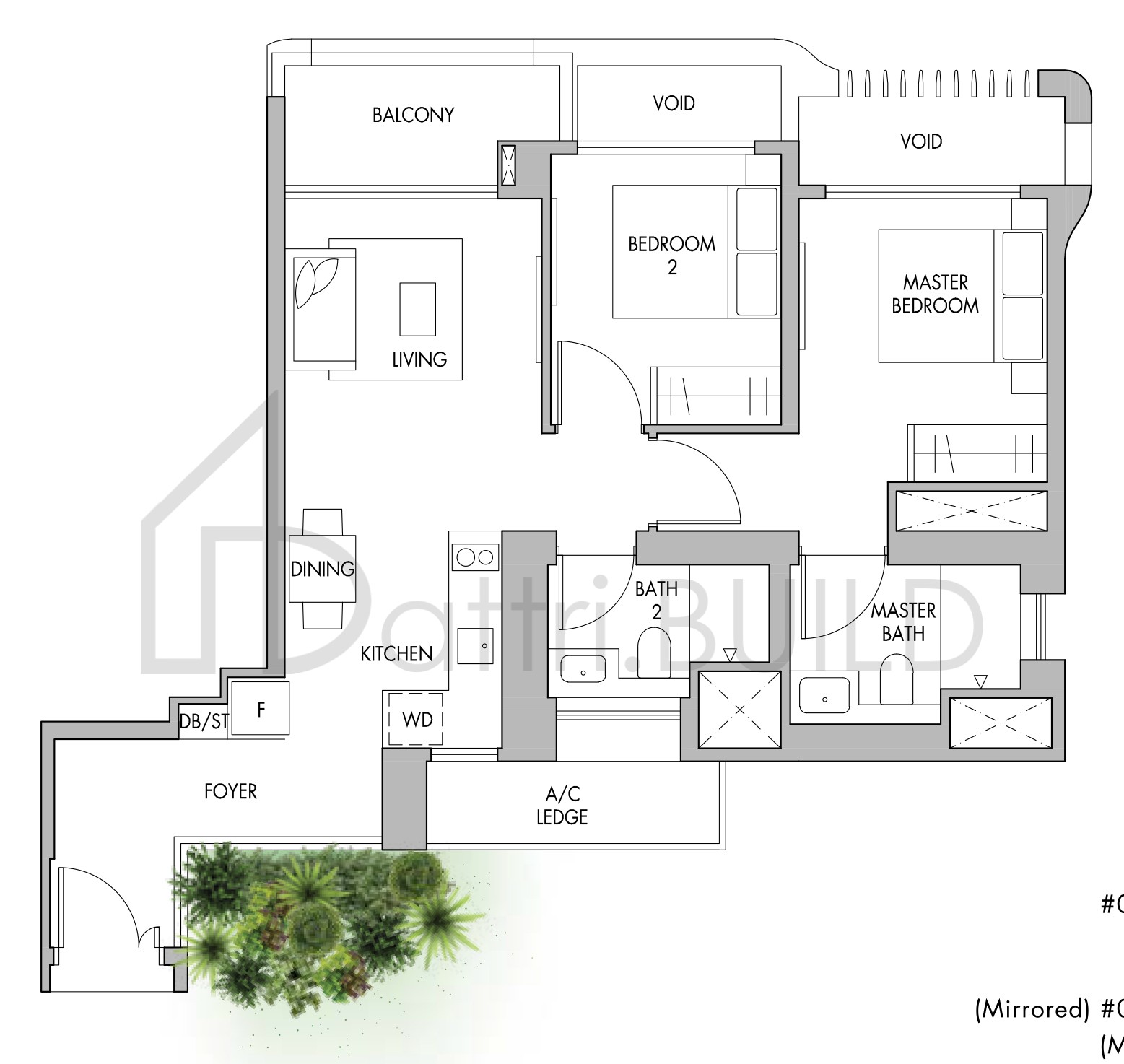 THE TRE VER B7 floorplan (watermarked)